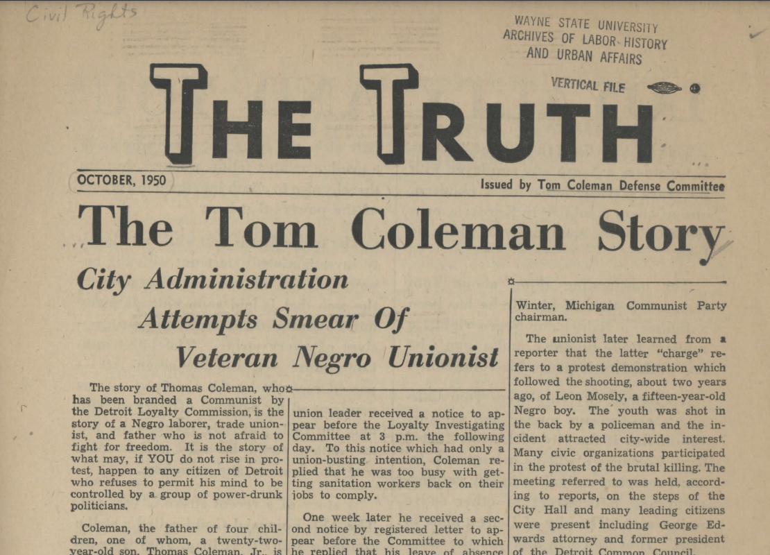 "The Tom Coleman Story" (1950)